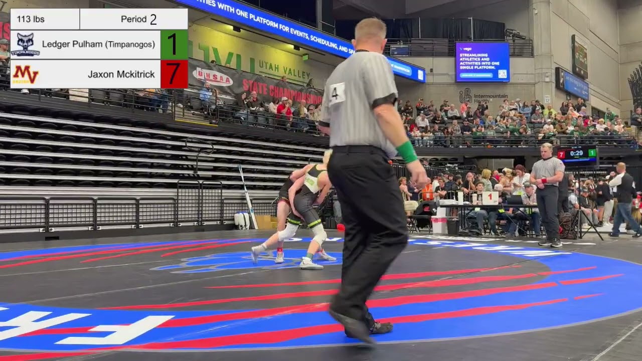 Jaxon McKitrick of Mountain View vs Ledger Pulham of Timpanogas