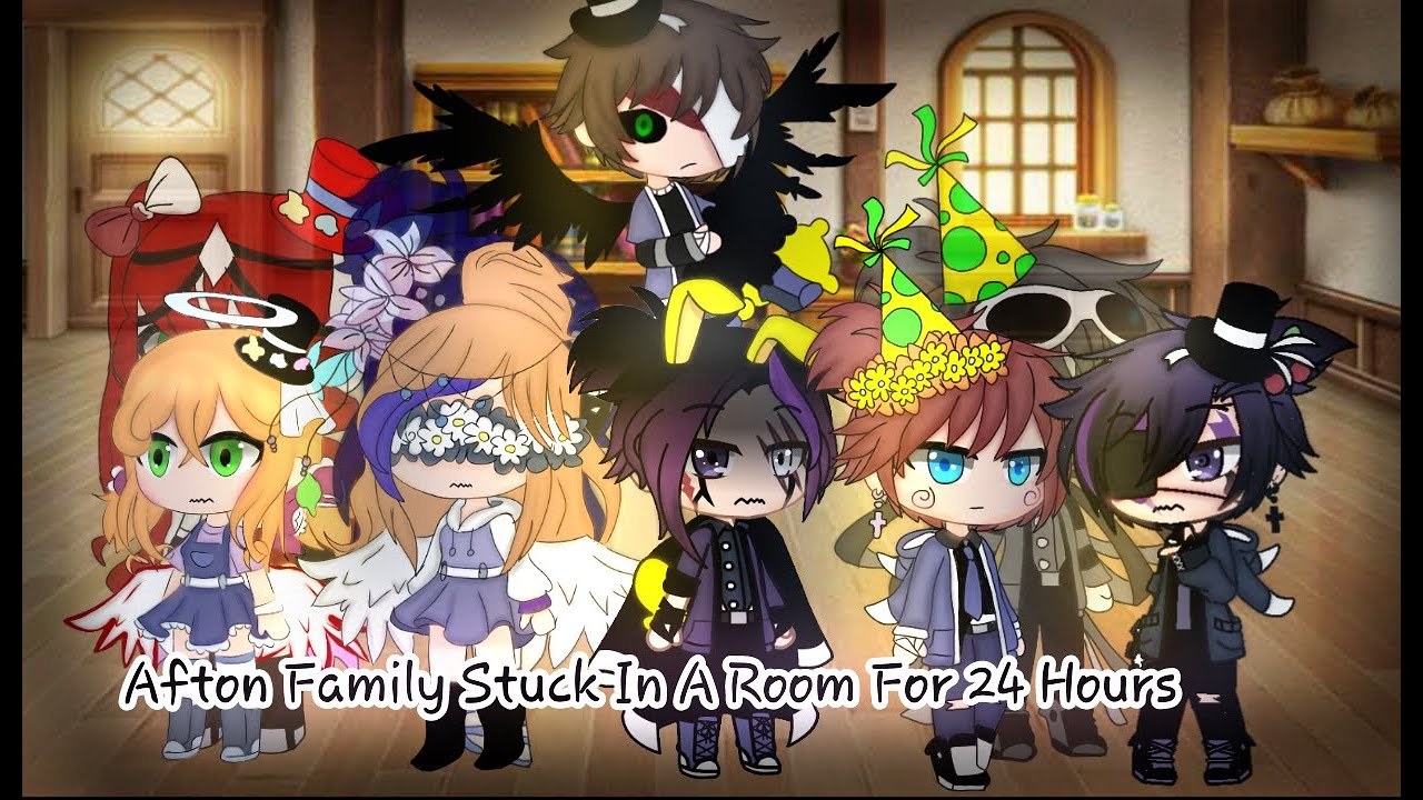 Afton family stuck in a room for 24 hours(cringe)||Michael x Noah/Ennard