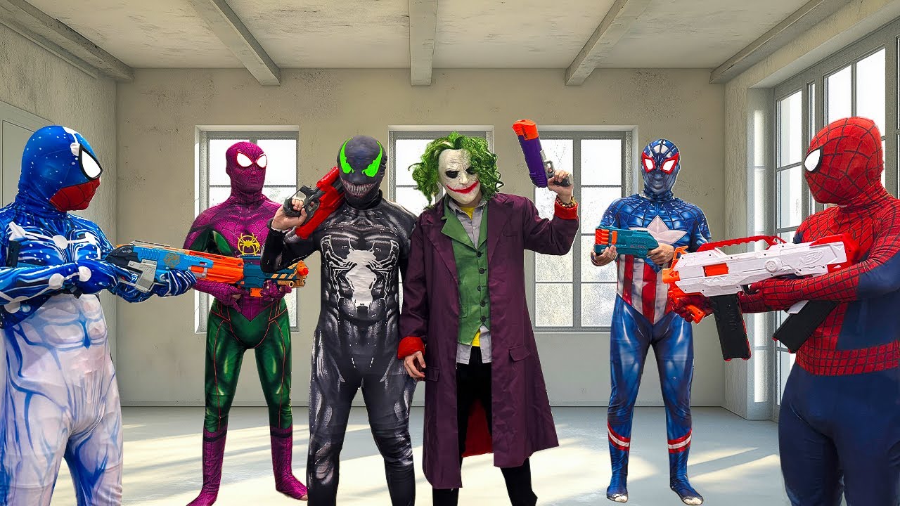 SUPERHERO's Story || Rescue Team Spider-Man From VENOM and JOKER Team !!! ( Funny, Action )
