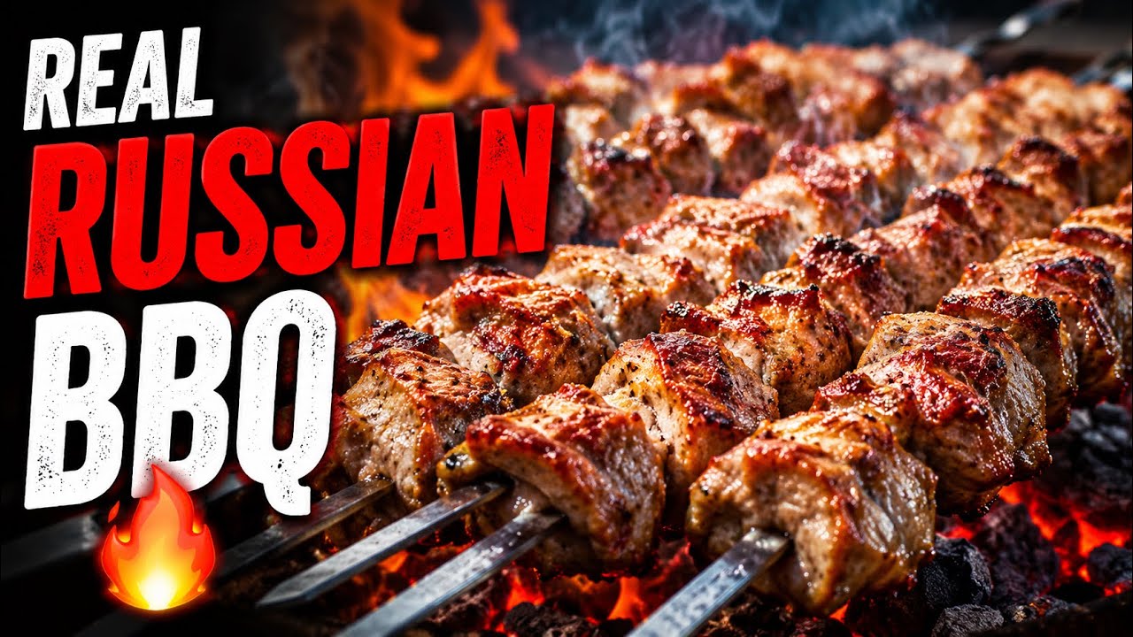Russian Shashlik 🇷🇺🔥 Old Traditional BBQ Recipe | Шашлык на мангале #BBQ #Surgeworld