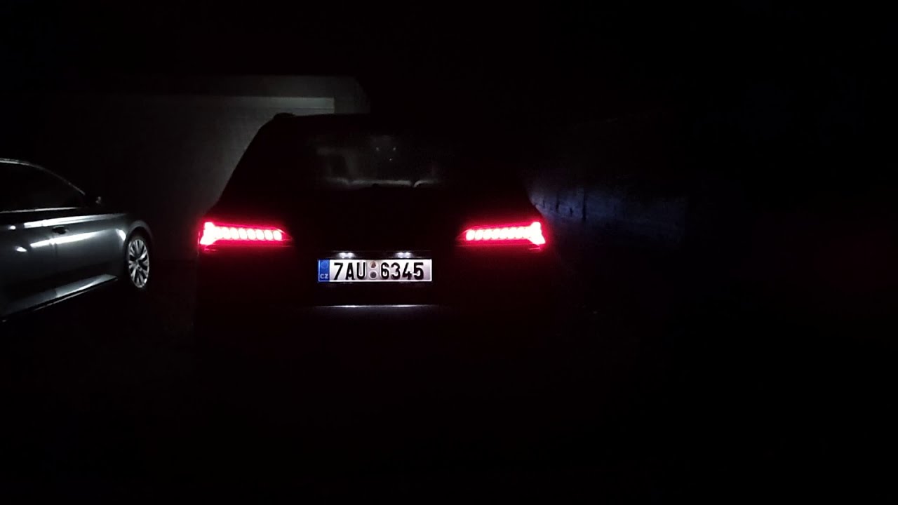 2020 Audi Q7 facelift: LED rear lights animation