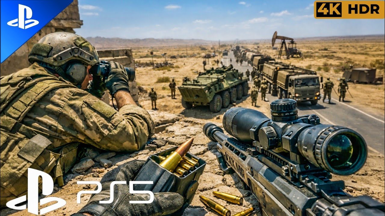 (PS5) SNIPER EYE ON ARMORED CONVOY | REALISTIC ULTRA GRAPHIC GAMEPLAY [4K60FPS HDR] Call of Duty MW