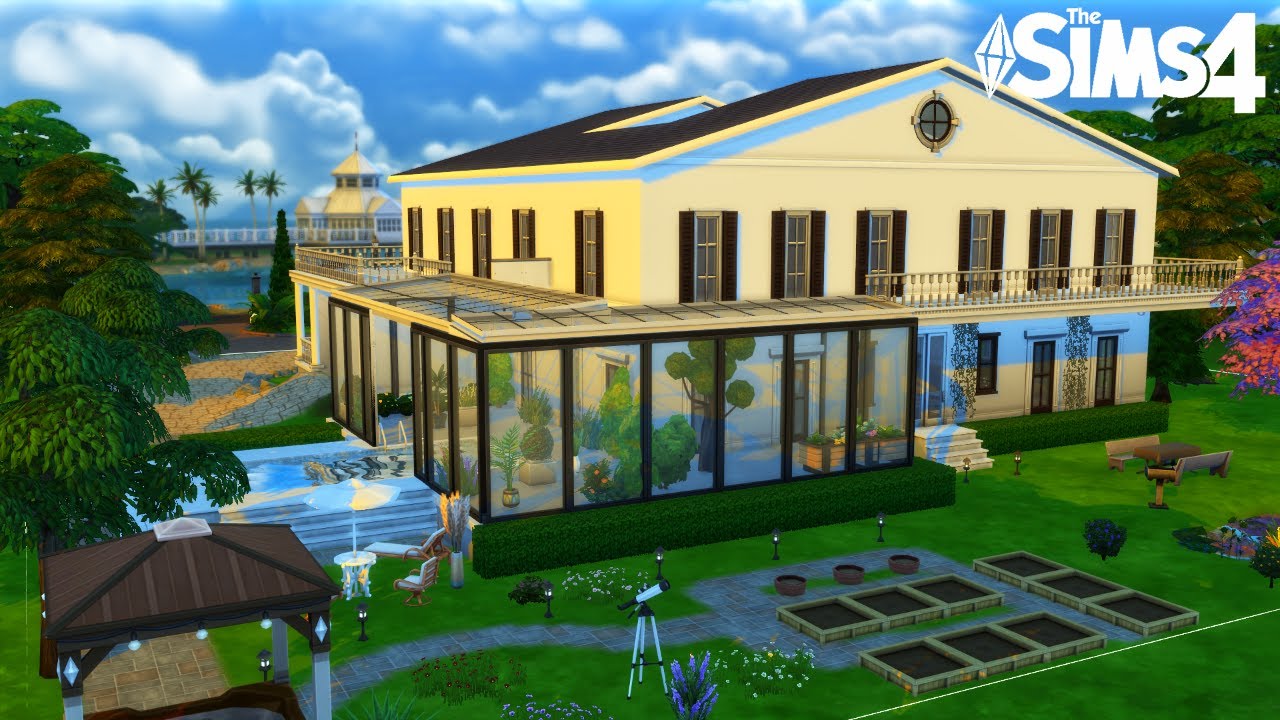 Giveaway | On imagine ce manoir pendant une soirée arrosée | The Sims 4 | Speed Build
