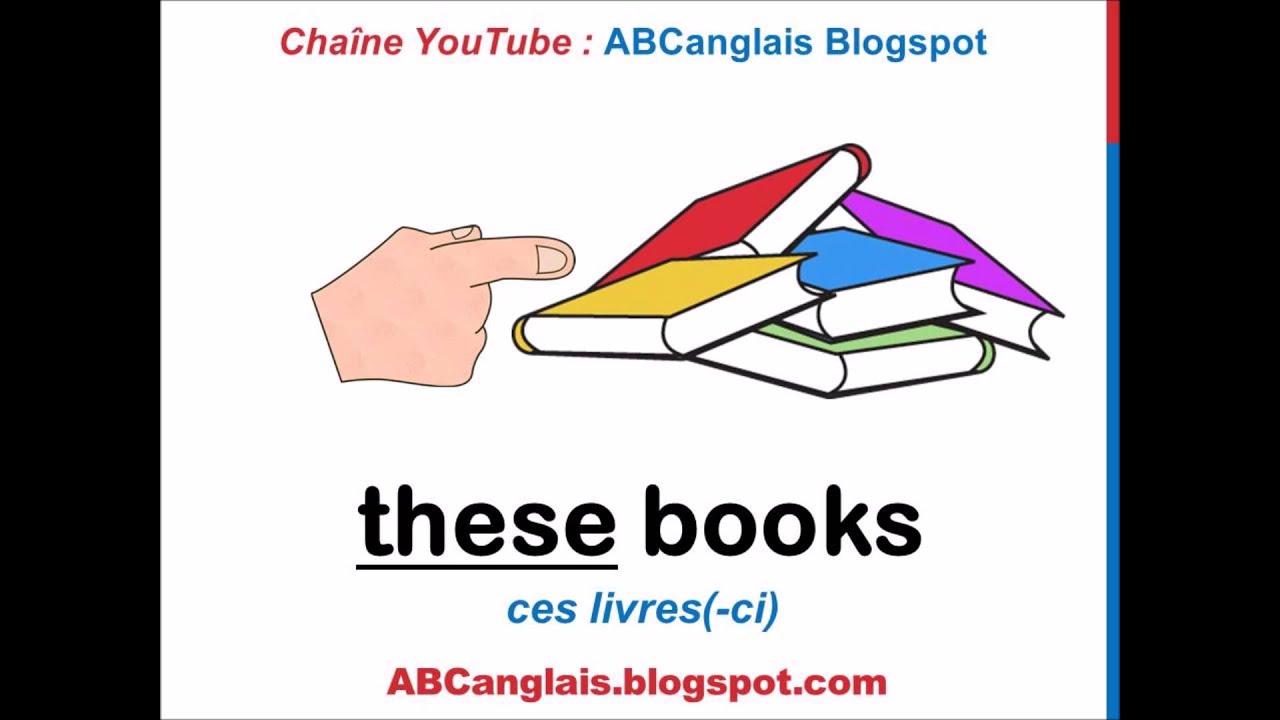 Cours d'anglais 20 - Les adjectifs démonstratifs en anglais THIS THAT THESE THOSE débutant