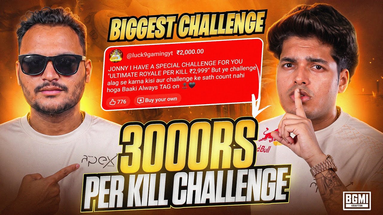 🔥 CHALLENGE 🖤 TAG JONATHAN ₹ 3000 PER KILL & THIS HAPPENED 😱🐐🔝 #jonathangaming #jonathan #viralvideo