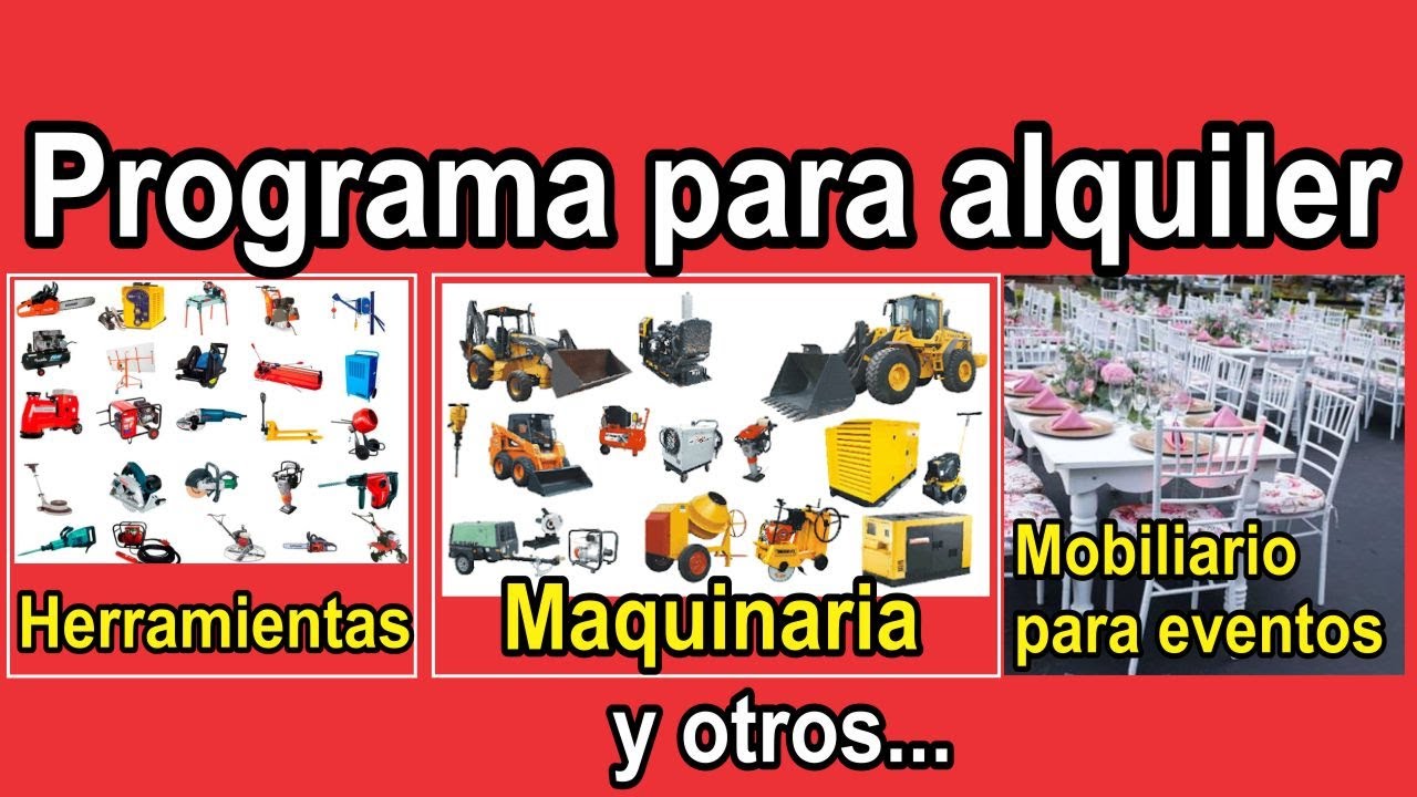Alquiler, herramientas, equipos, maquinarias, construcción y otros (AE2)