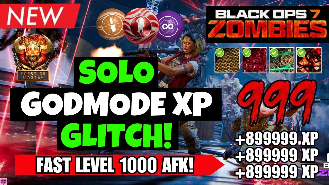 *NEW* BO7 SOLO UNLIMITED XP GODMODE GLITCH – LEVEL 1000 FAST + AFK UNLOCK ALL | BO7 ZOMBIES GLITCH
