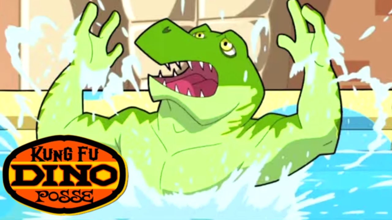 Kung Fu Dino Posse - Swimming Lessons | Full Episode | Kids Videos