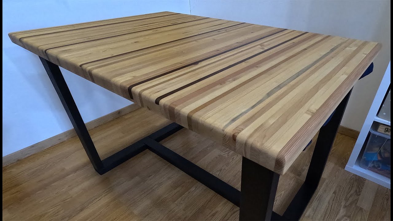 DIY pallet wood table desktop - Tavolo Scrivania fai da te con bancali - (warning: graphic content)