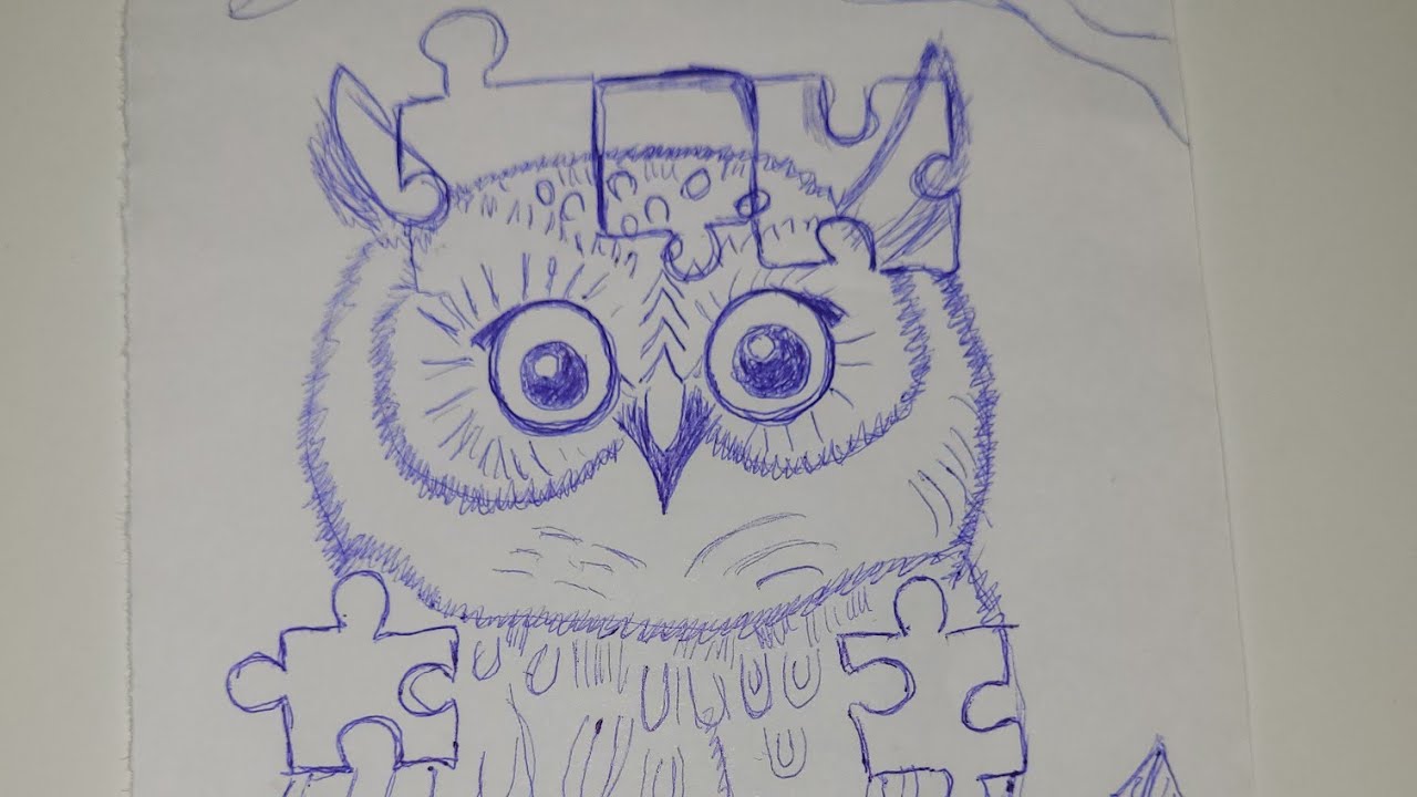 Hoot owl jigsaw puzzle how to draw Pins sketch 10LightStar01 is live!