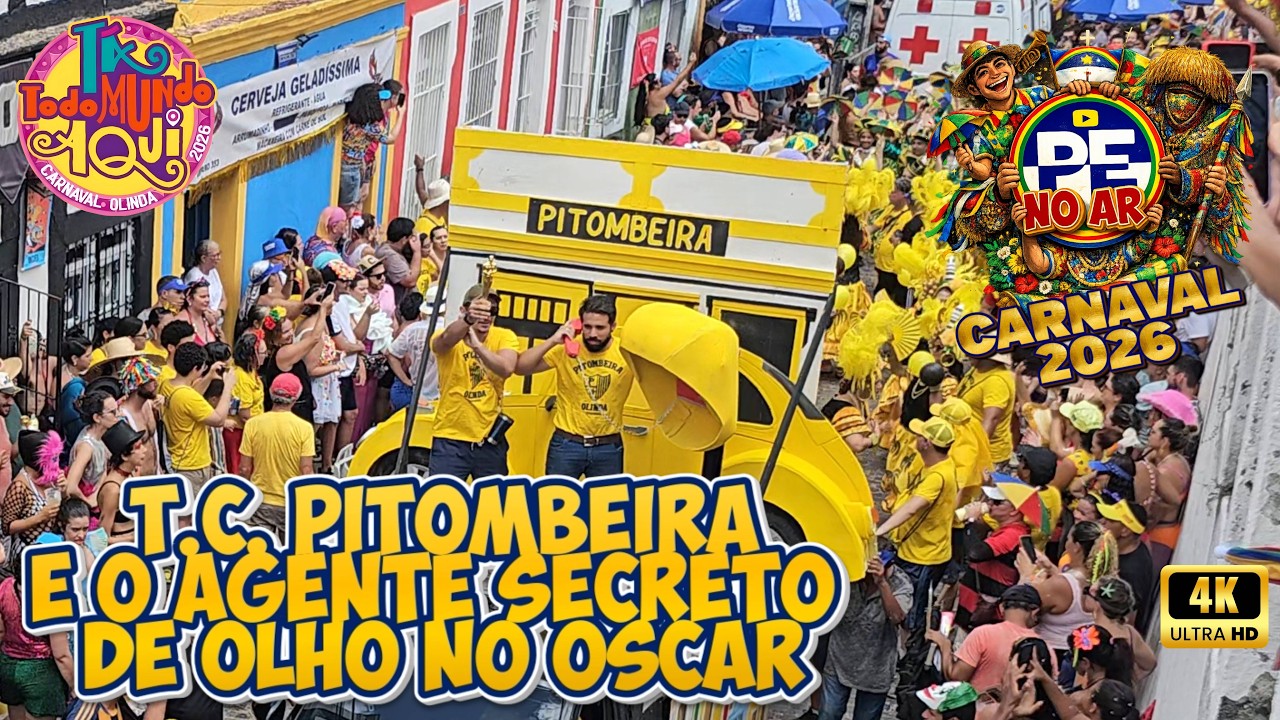 [CARNAVAL 2026] O AGENTE SECRETO DO FREVO! VEJA A SAÍDA ÉPICA DA PITOMBEIRA DOS QUATRO CANTOS