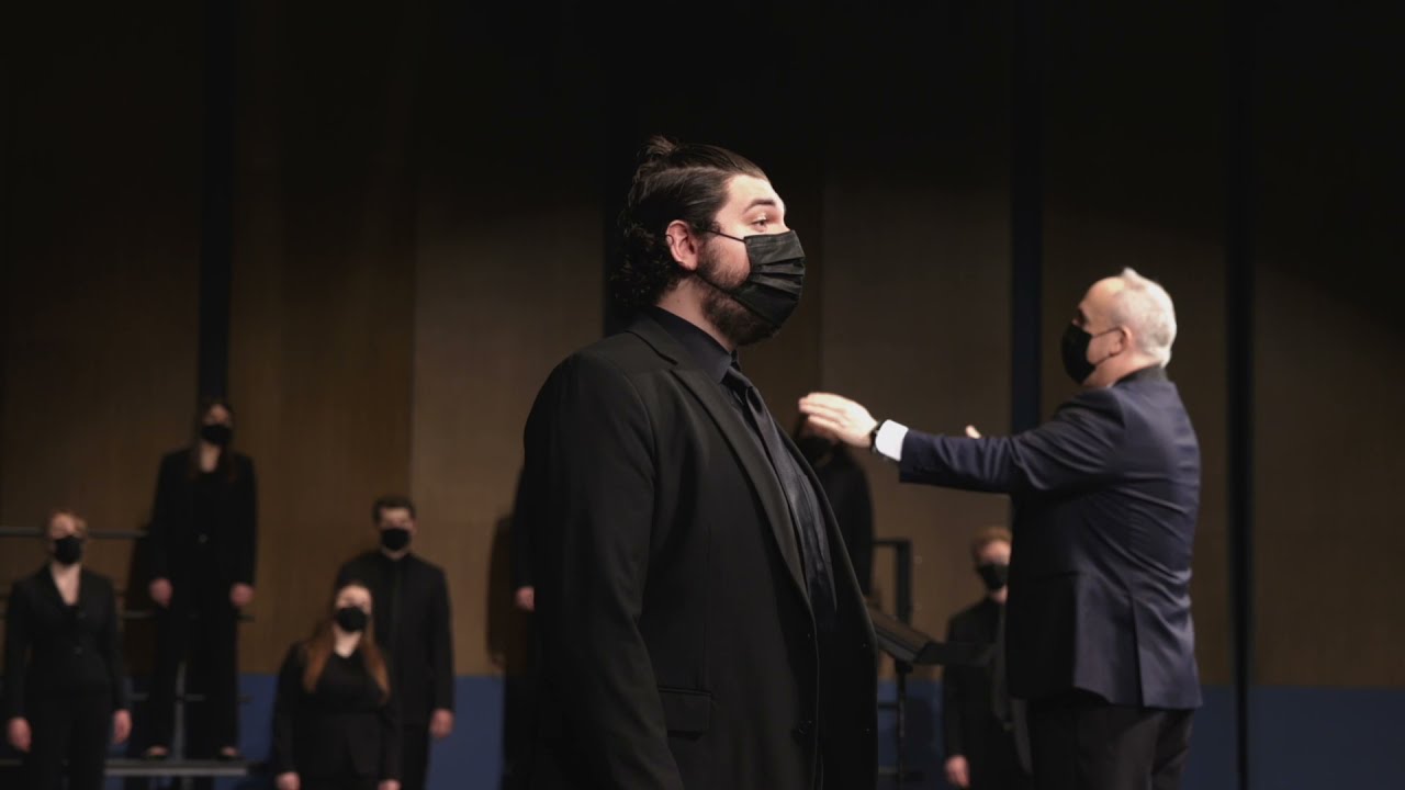 There's a Man Goin' Round - arr. Moses Hogan - Kolby Van Camp, soloist