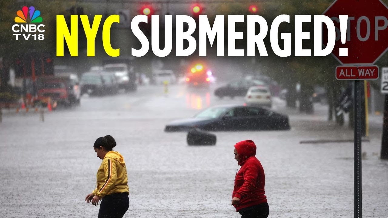 Subway Lines Get Flooded As Heavy Rain Batters New York City | New York Flood | N18G