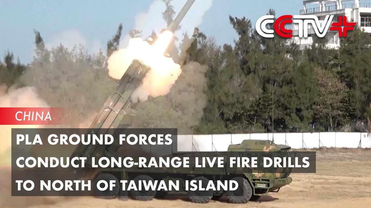 PLA Ground Forces Conduct Long-Range Live Fire Drills to North of Taiwan Island