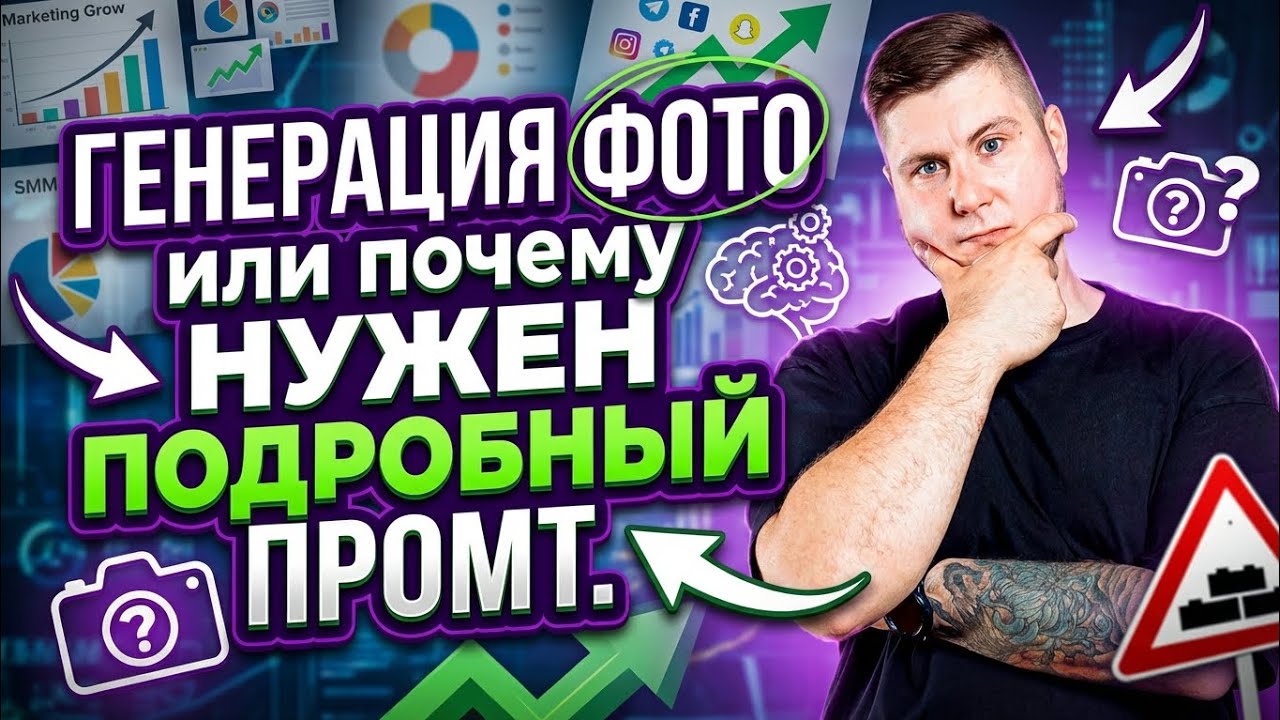 Почему нейросеть НЕ ВСЕГДА ПОНИМАЕТ простые фразы? Эксперимент с генерацией фото в ПК-маркетинг