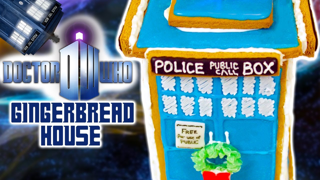 DR WHO TARDIS GINGERBREAD HOUSE - NERDY NUMMIES
