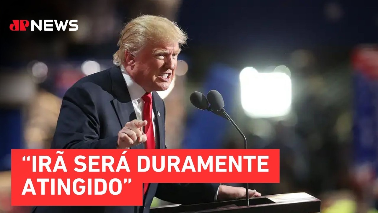 Trump diz que Irã será duramente atingido hoje em post nas redes sociais