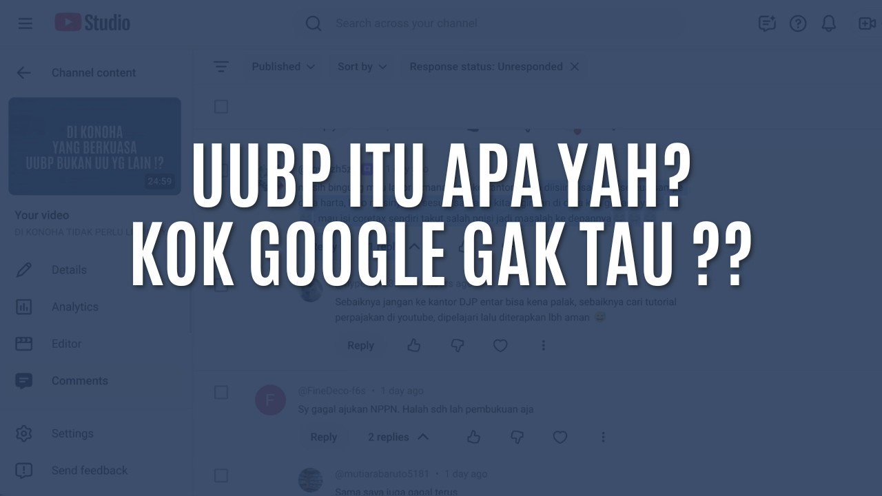 UUBP ITU APA PAK AWAN ? KOK GAK KETEMU DI GOOGLE ??😂🤣