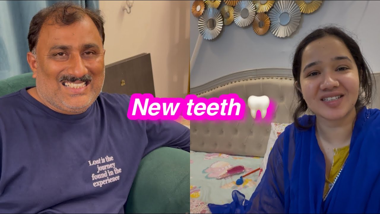 New Teeth 🦷 ki khushi | bhabi ko hara diya devar ny | Sitara yaseen vlog