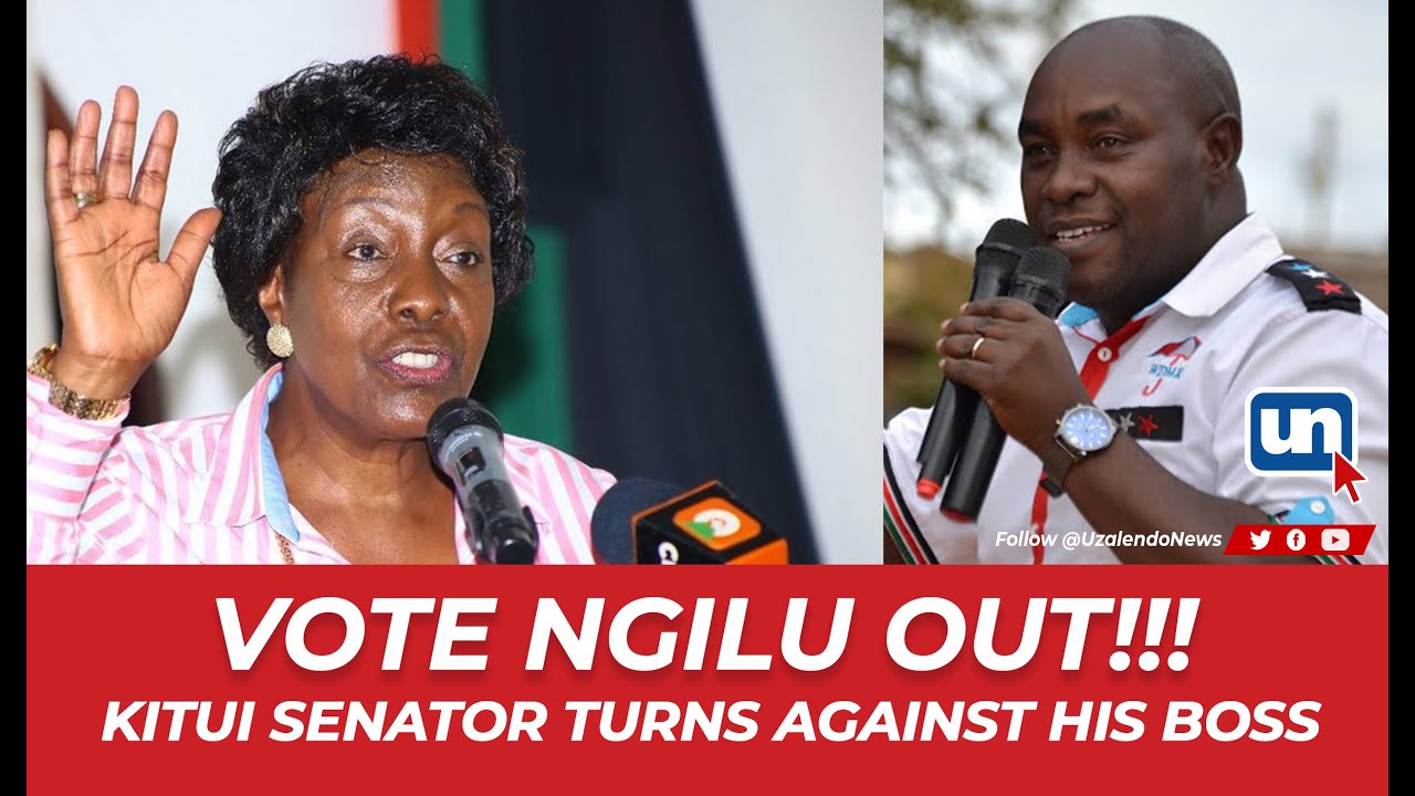 Kitui Senator Enock Wambua -  Governor Ngilu Is Corrupt Vote Her Out