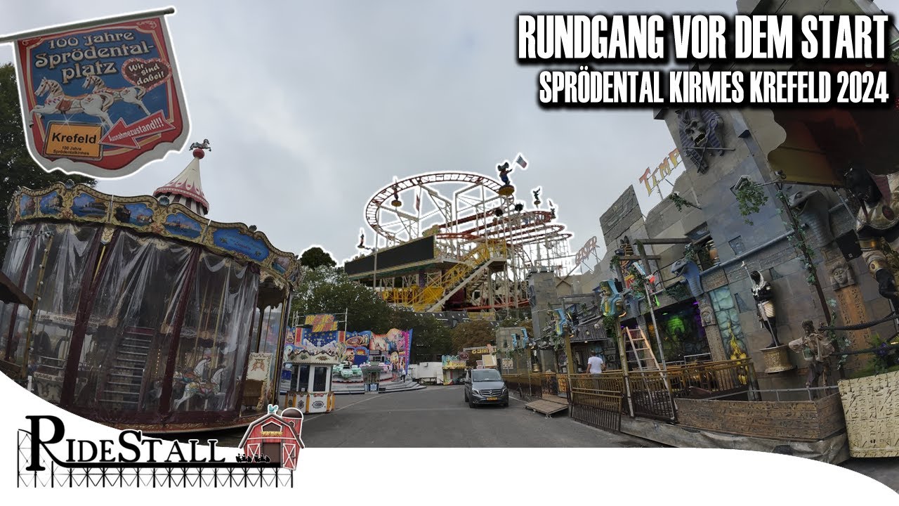 Sprödentalkirmes 2024 - Rundgang vor dem Start der Herbstkirmes in Krefeld | POV
