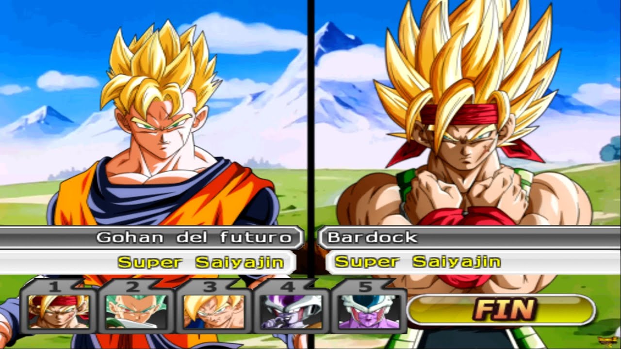 TEAM GOHAN VS TEAM BARDOCK EN DRAGON BALL Z BUDOKAI TENKAICHI 3 ISO MODS SUPER LATINO GAMEPLAY HD