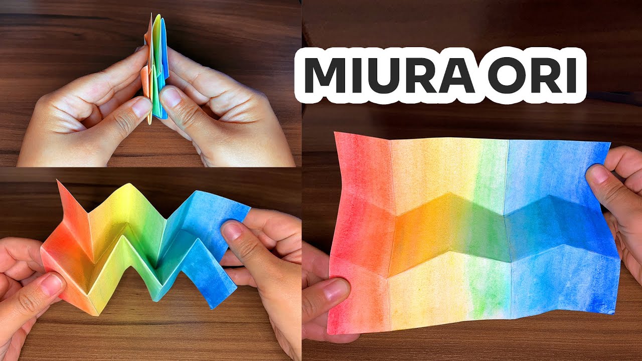 TUTORIAL ORIGAMI MIURA ORI: origami tesselação aplicado em mapas