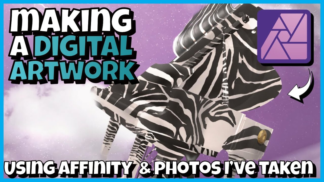 Adjustment layer issue solved! | Watch the digital artwork | Affinity Photo | 'Funky Piano'