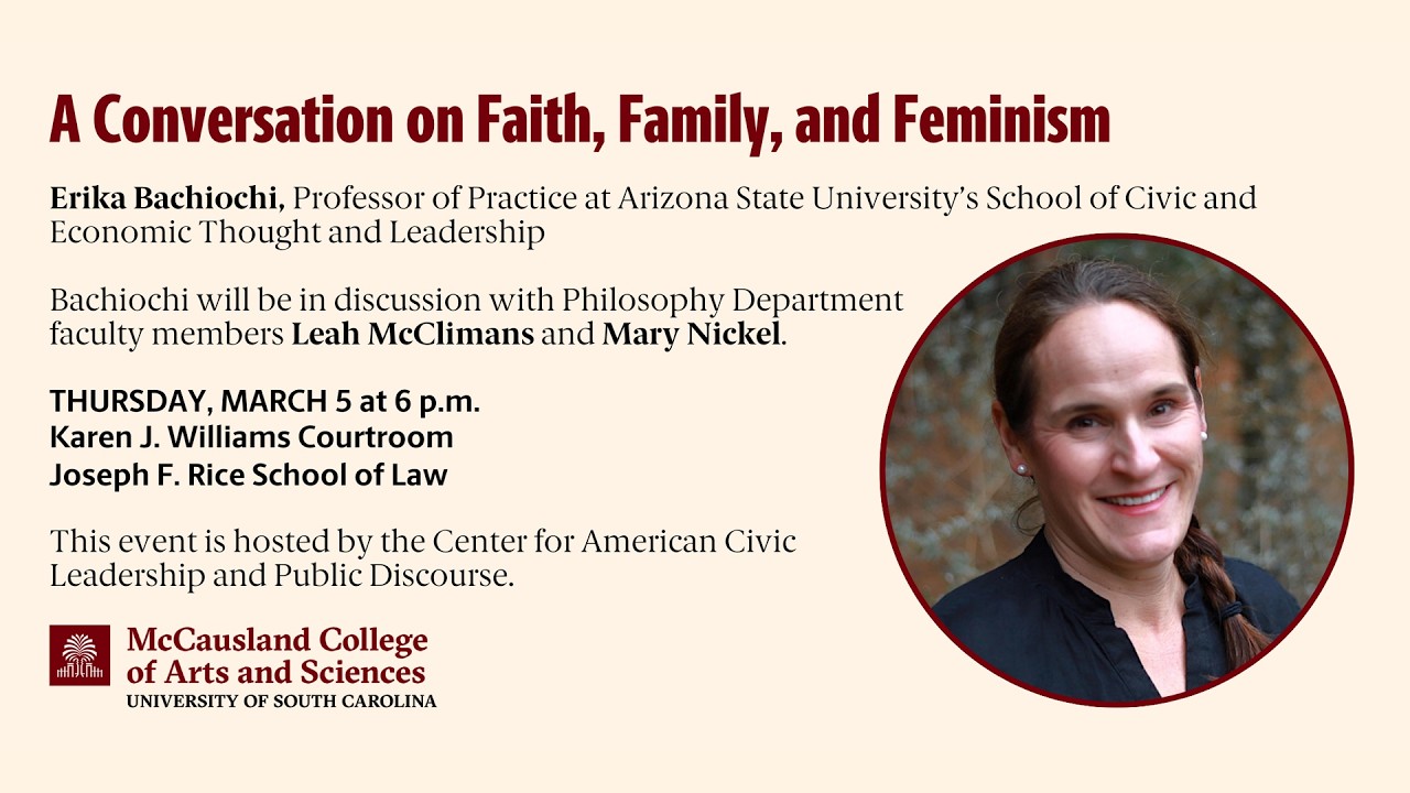 A Conversation on Faith, Family, and Feminism featuring Erika Bachiochi