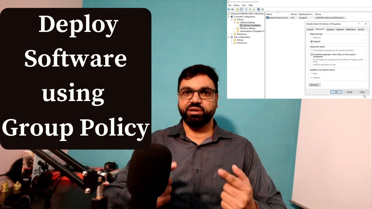 How to Deploy Software using GPO | Software Deployment using Group Policy | Windows Server 2019