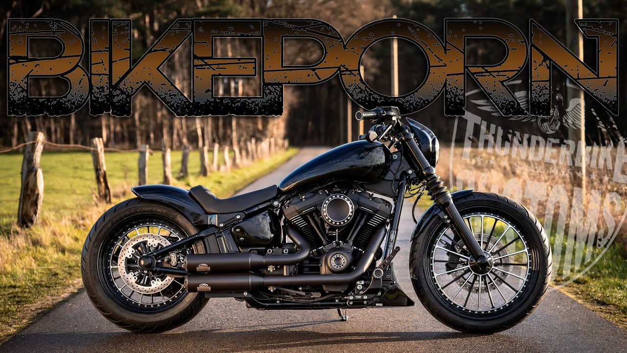 Thunderbike Dark Talon - customized Harley-Davidson Street Bob - BIKEPORN / Thundertalk