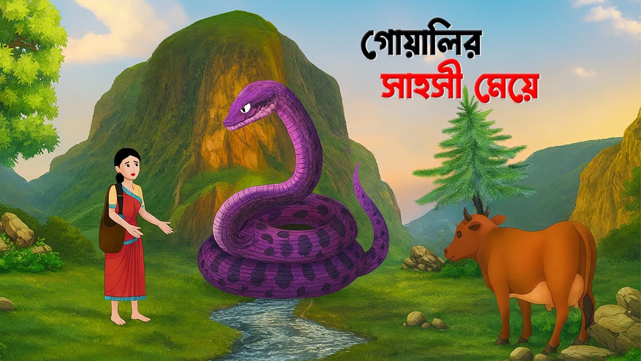 গোয়ালির সাহসী মেয়ে | Goalir Sahosi Meye | Bengali Fairy Tales Cartoon | Wahid Creation Golpo