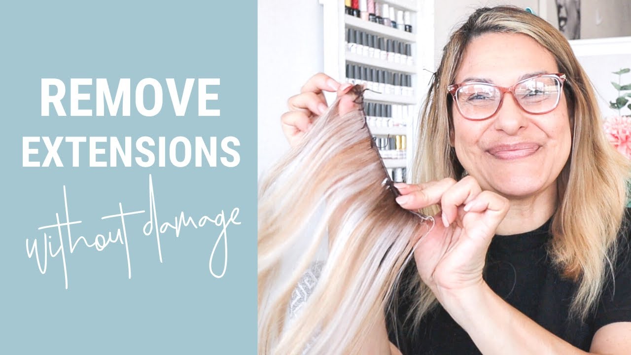 How To REMOVE HAND TIED Extensions at Home WITHOUT Damaging Your Hair