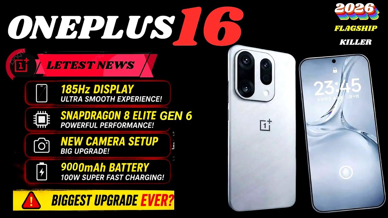 OnePlus 16 Latest News 🔥 Biggest Upgrade Finally Revealed!