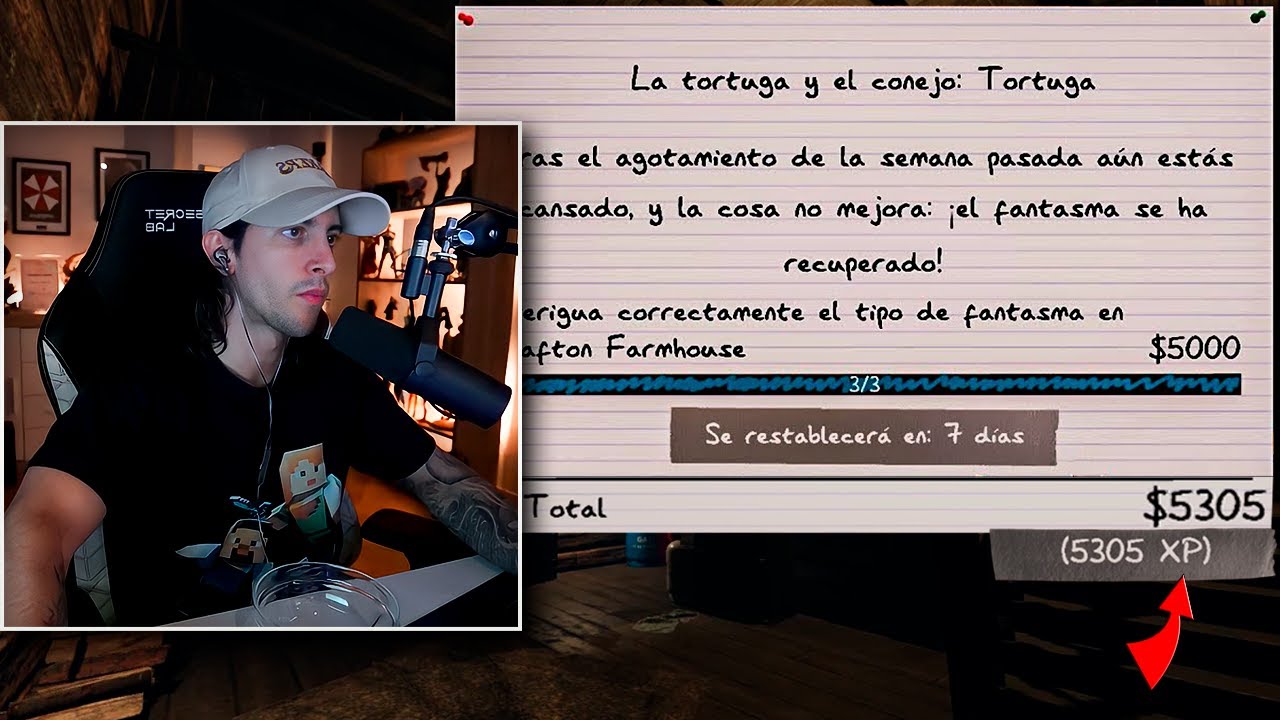 Robleis y Thiago hacen el desafío semanal de Phasmophobia