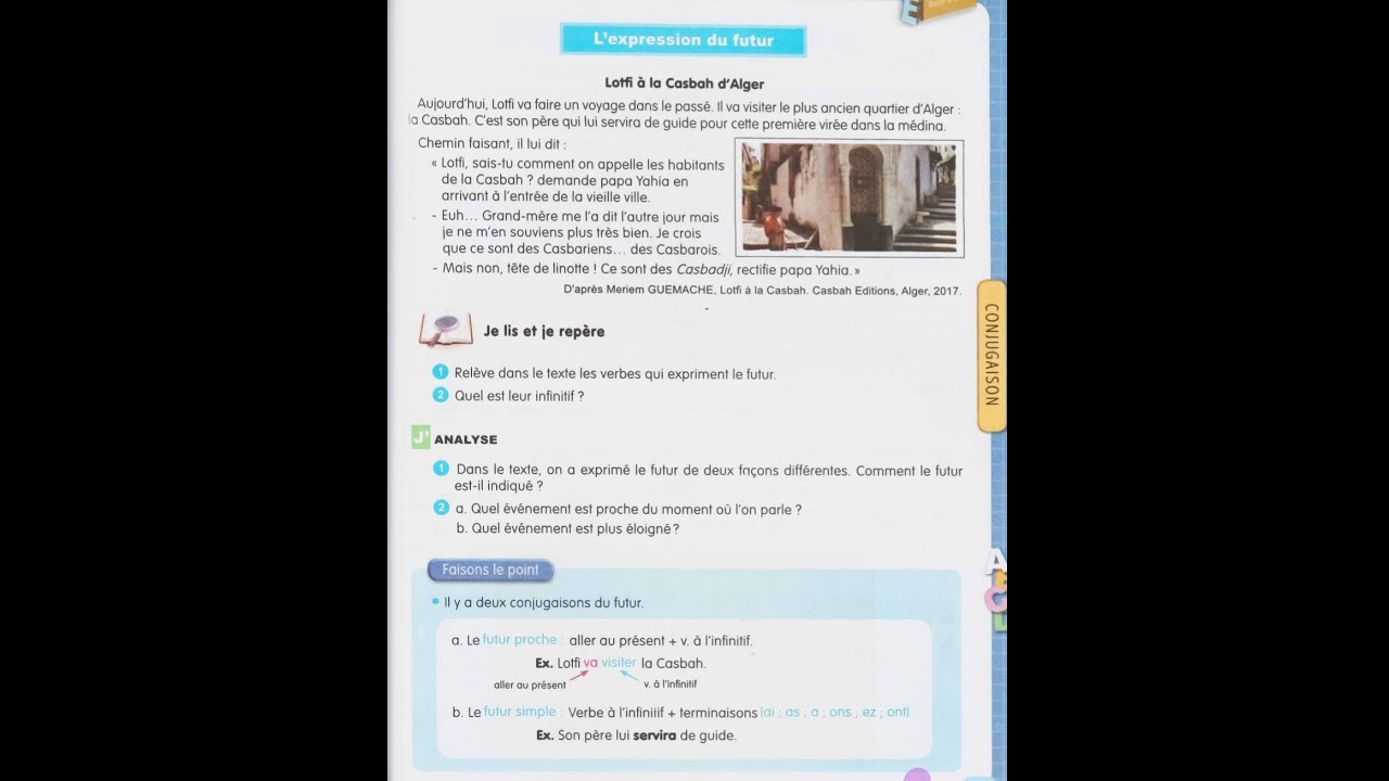 L'expression du futur : 3AM/Projet2/ S&eacute;quence 2 : Conjugaison