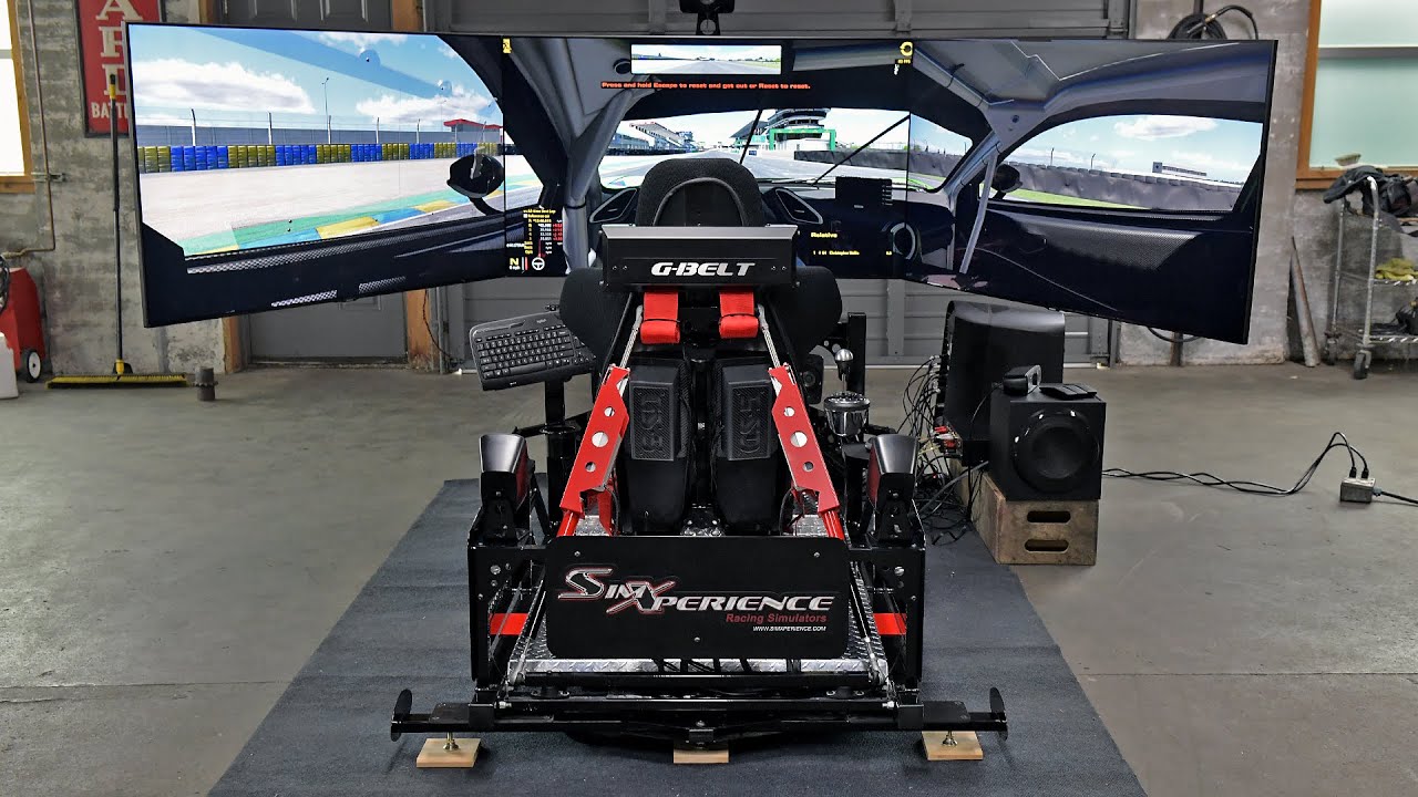 Behind the wheel of a SimXperience Stage5 simulator
