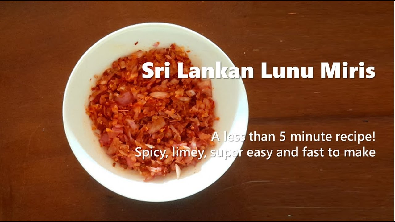 Super Quick Lunu Miris | Chilli Sambal