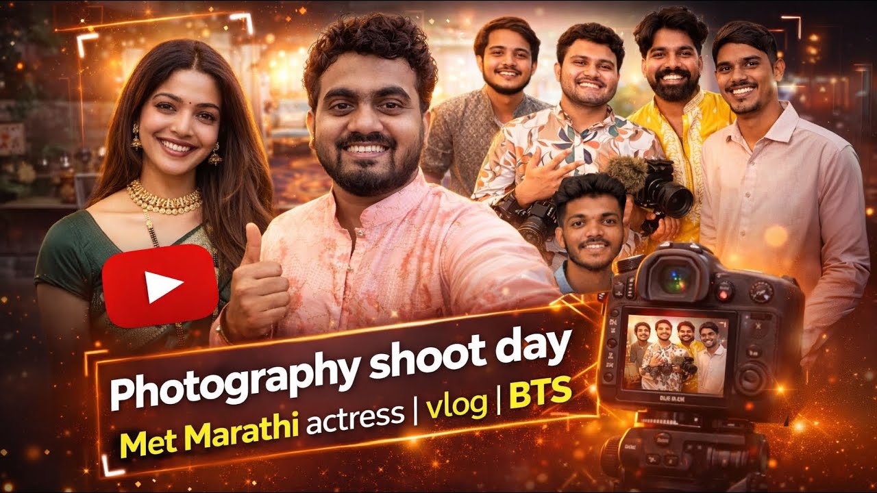 Photography Shoot Day | Met Marathi Actress | Vlog | BTS 📸✨