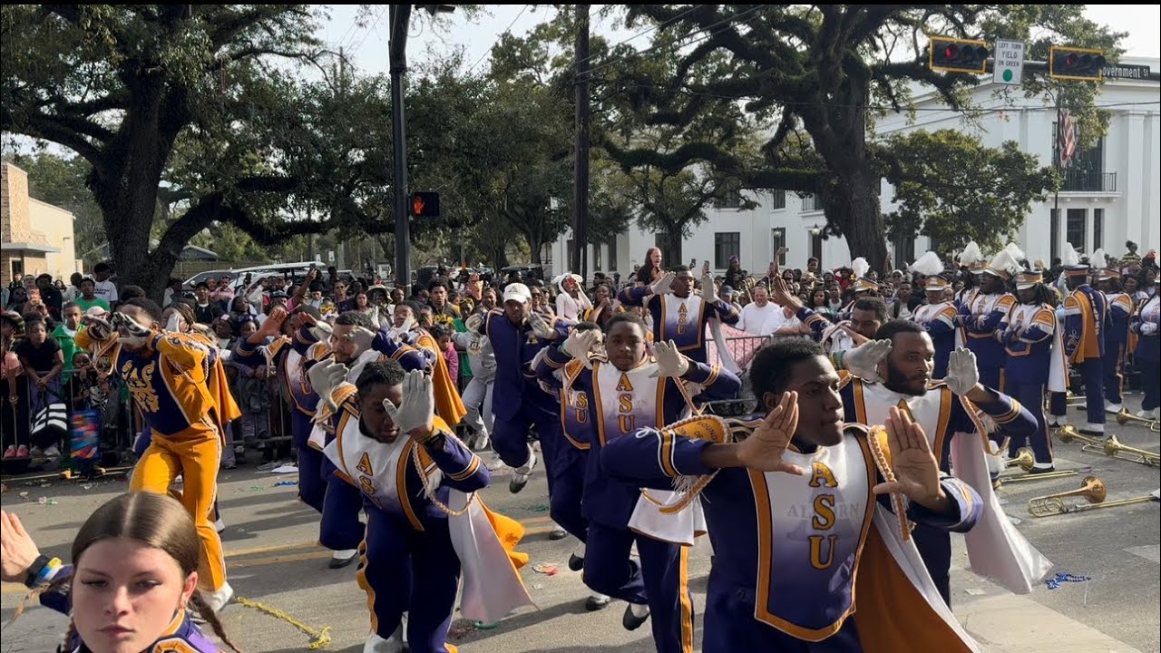 ALCORN STATE UNIVERSITY | MARDI GRAS DAY MARCHING IN THE 2026 MAMGA MAMMOTH PARADE | MOBILE AL 