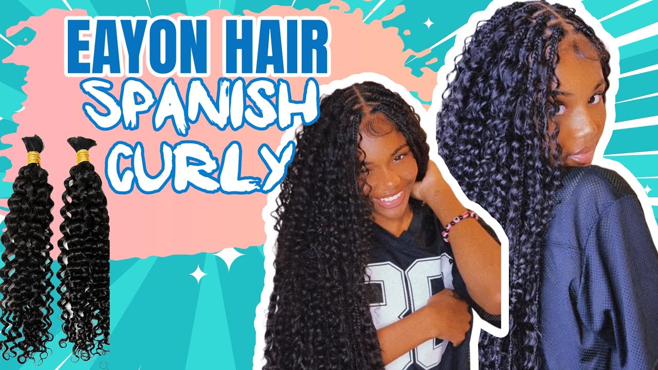 Full Boho Braids Using Eayon Hairs Spanish Curly | Dopeaxxpana