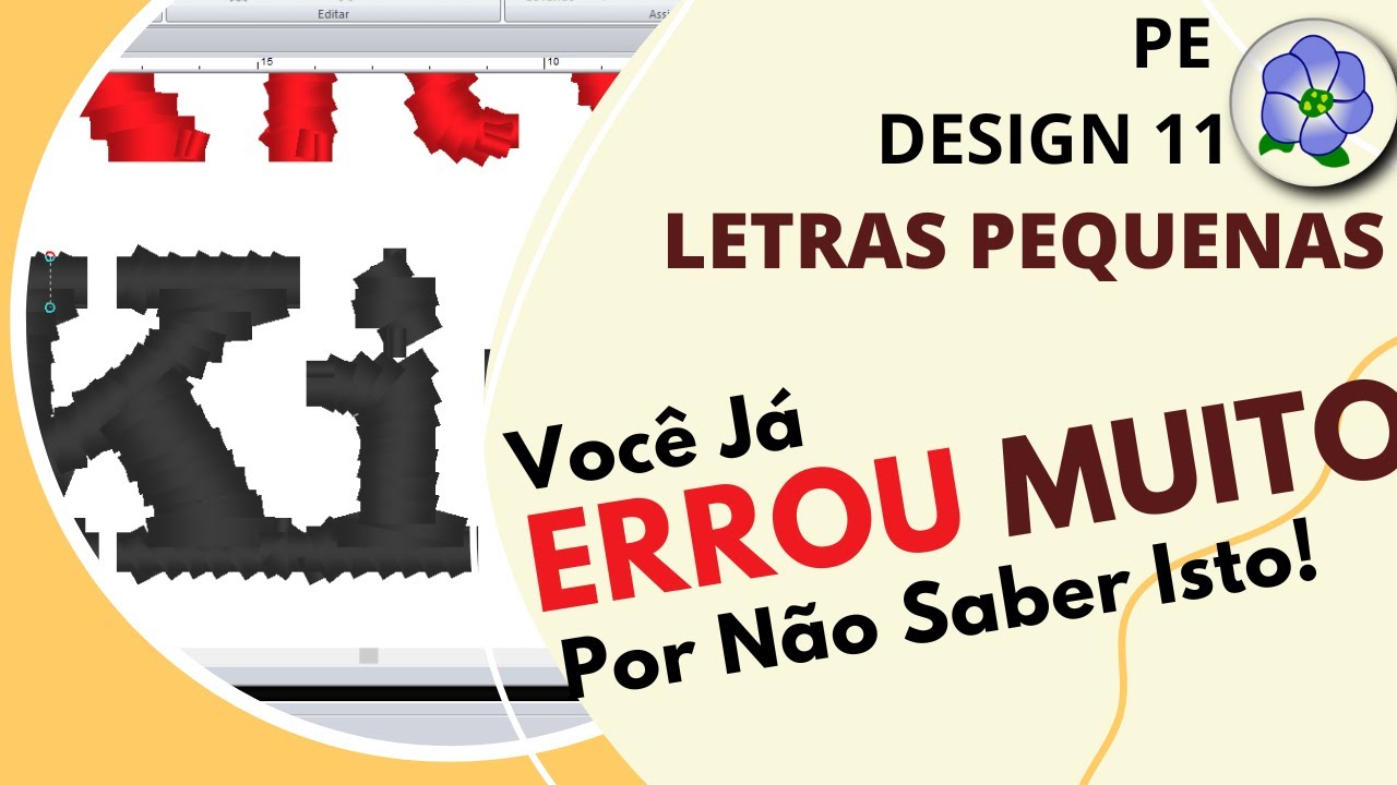 PE DESIGN - Letras Pequenas - Você Já Errou Por Não Saber Disto