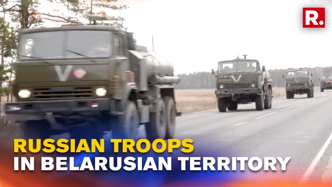 WATCH: Russian Army Convoy Caught On Republic TV's Camera In Belarus Near Ukraine Border