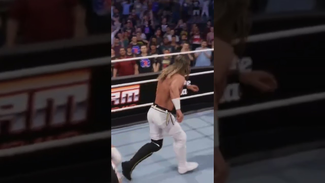 Seth rollins curb stomp hits hits hard