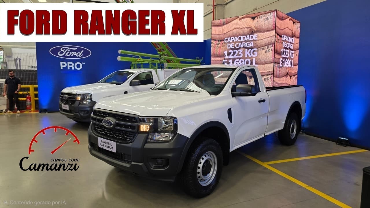 RANGER XL Cabine Simples, Chassi e Dupla - TUDO Sobre a Nova linha Ford Pro