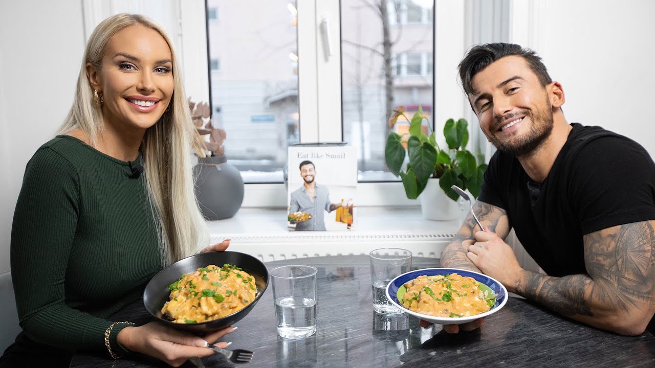 JULIA FRANZÈN MUKBANG! | HALLOUMI STROGANOFF | #EATLIKESMAIL