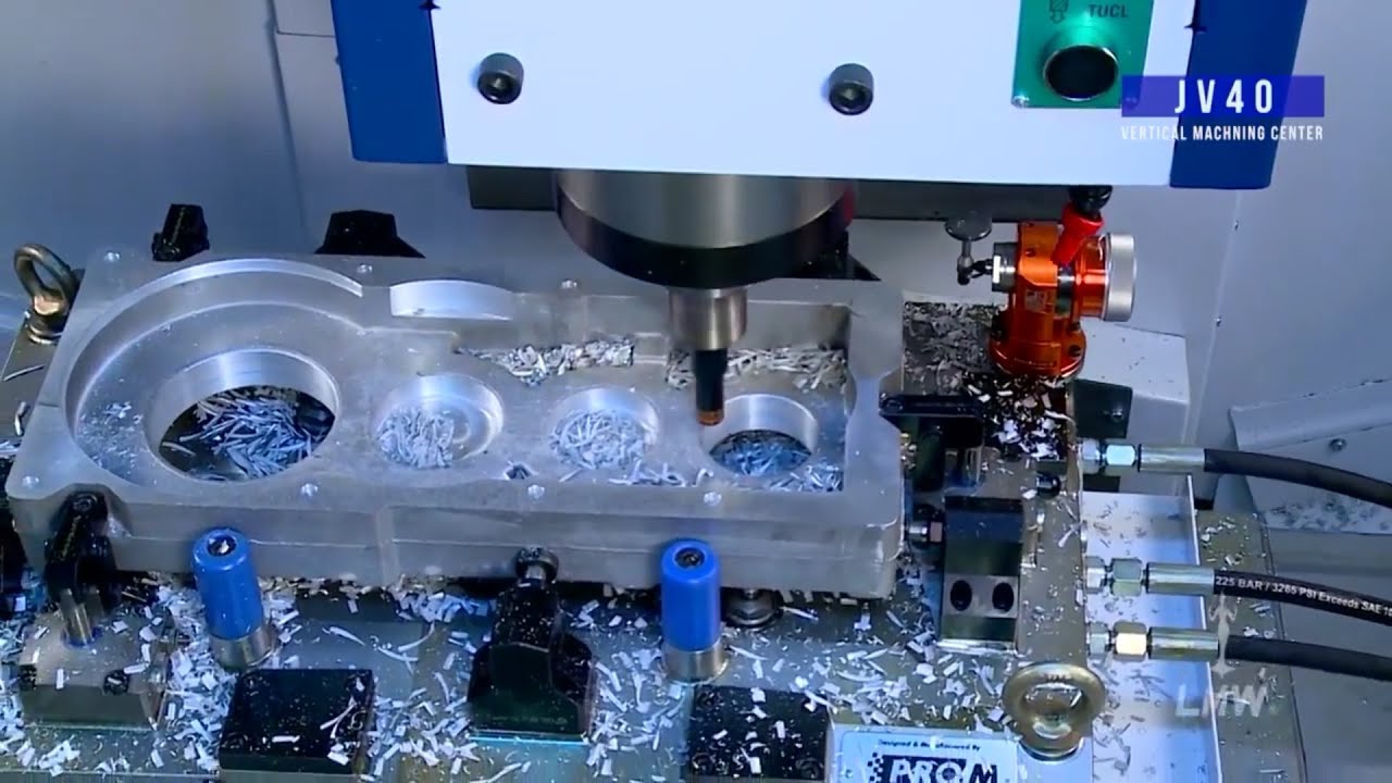 Gear Box Housing machining on Vmc// LMW Machine