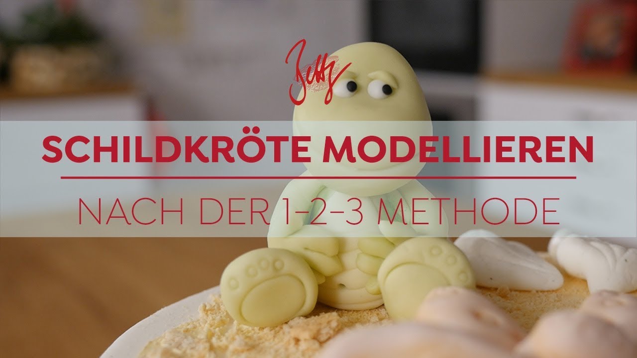 Schildkröte modellieren nach der 1-2-3 Methode | Betty´s Sugar Dreams