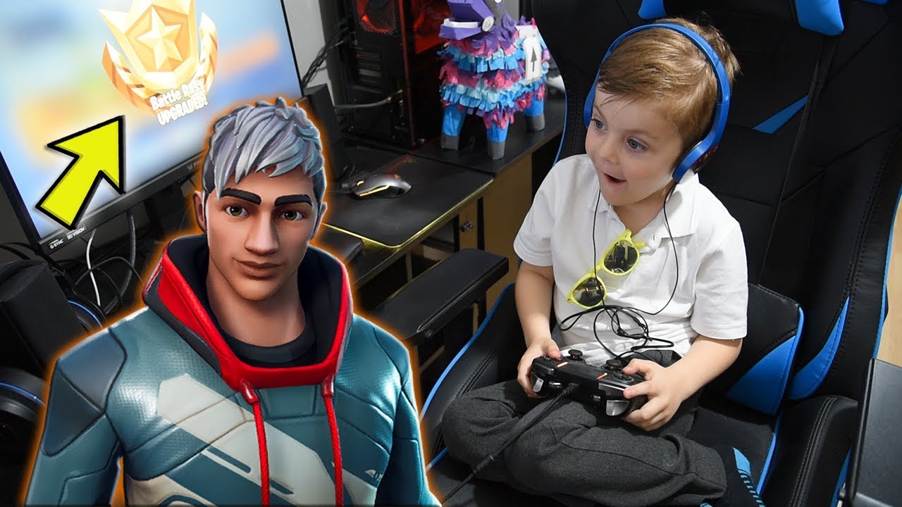 After School *5 YEAR OLD KID* Buys ALL 100 Tiers & Unlocks 'VENDETTA' (NEW Fortnite Skin Today)