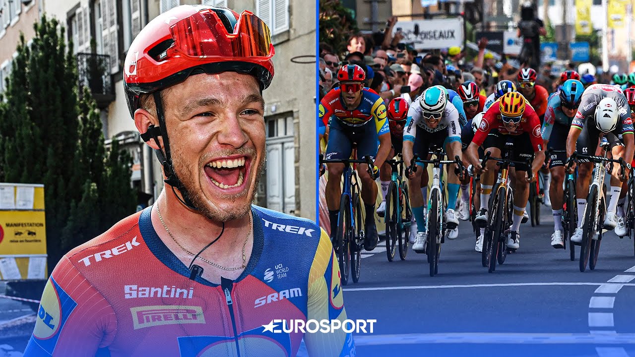 JONATHAN MILAN batte VAN DER POEL in volata | GIRO DEL DELFINATO 2025 | ULTIMO KM